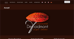Desktop Screenshot of chocolatier-defroidmont.be
